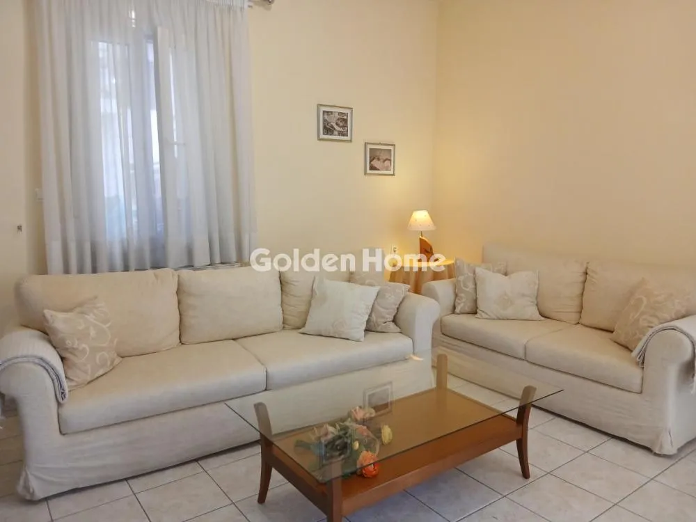 Living Room - Modernised Apartment with Garden in Lamia Centre
