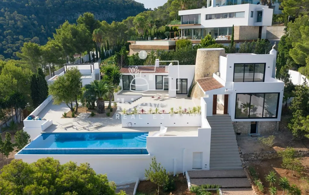 Aerial - Chalet with Private Pool in Cala Moli