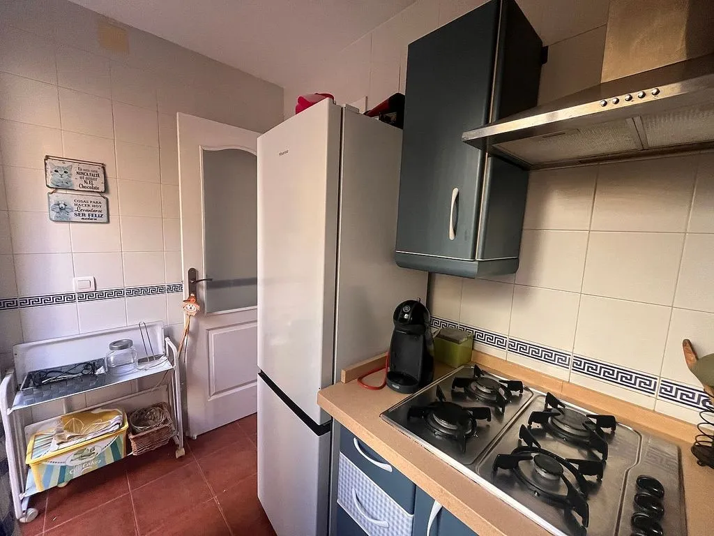 Köök - Apartment with Pool and Terrace in Islantilla