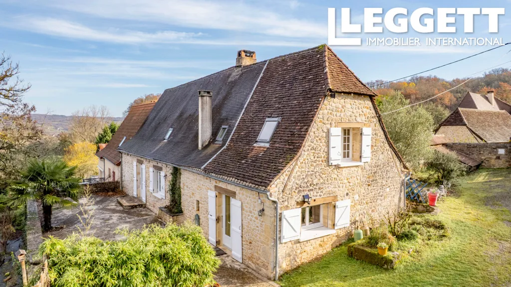 Õhuvaade - Stone Périgourdine with Panoramic Views near Montignac