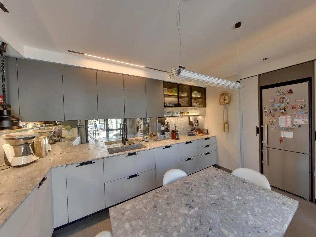Cucina - Luxury Penthouse with Rooftop in Lyon 4ème