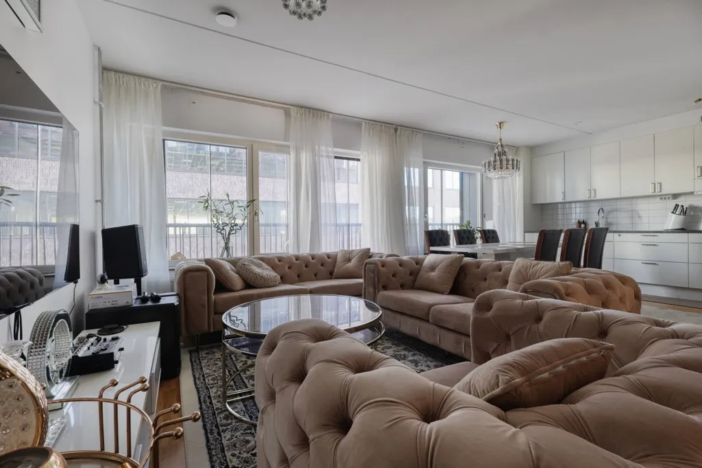 Soggiorno - Apartment with Balcony and Terrace in Göteborg