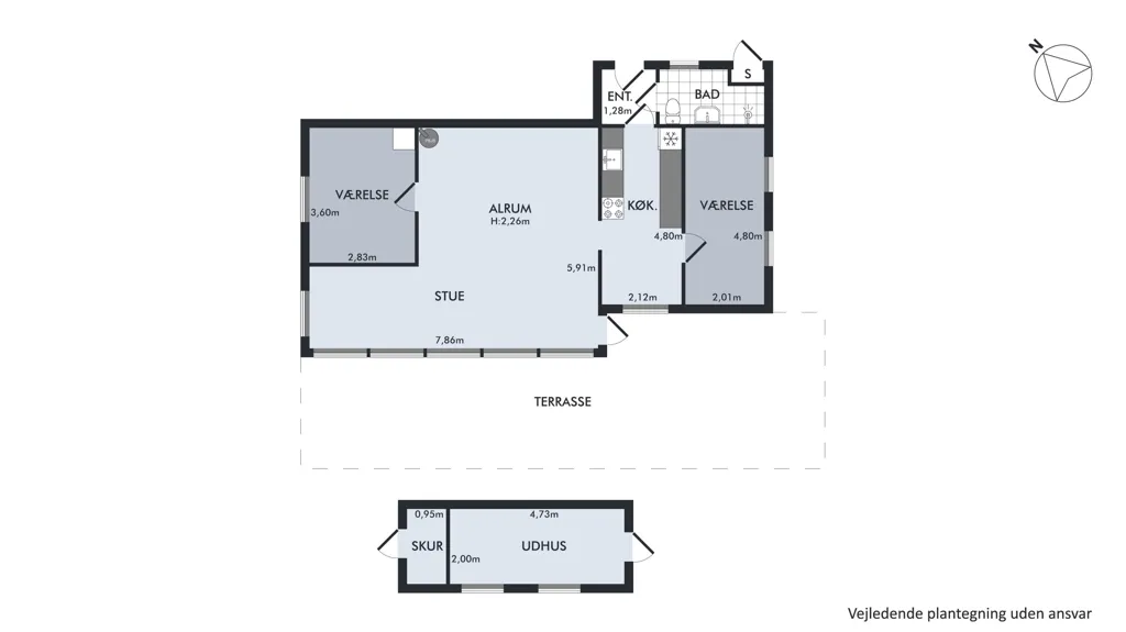 Plaan - Updated Summer House with Sea View near Vordingborg