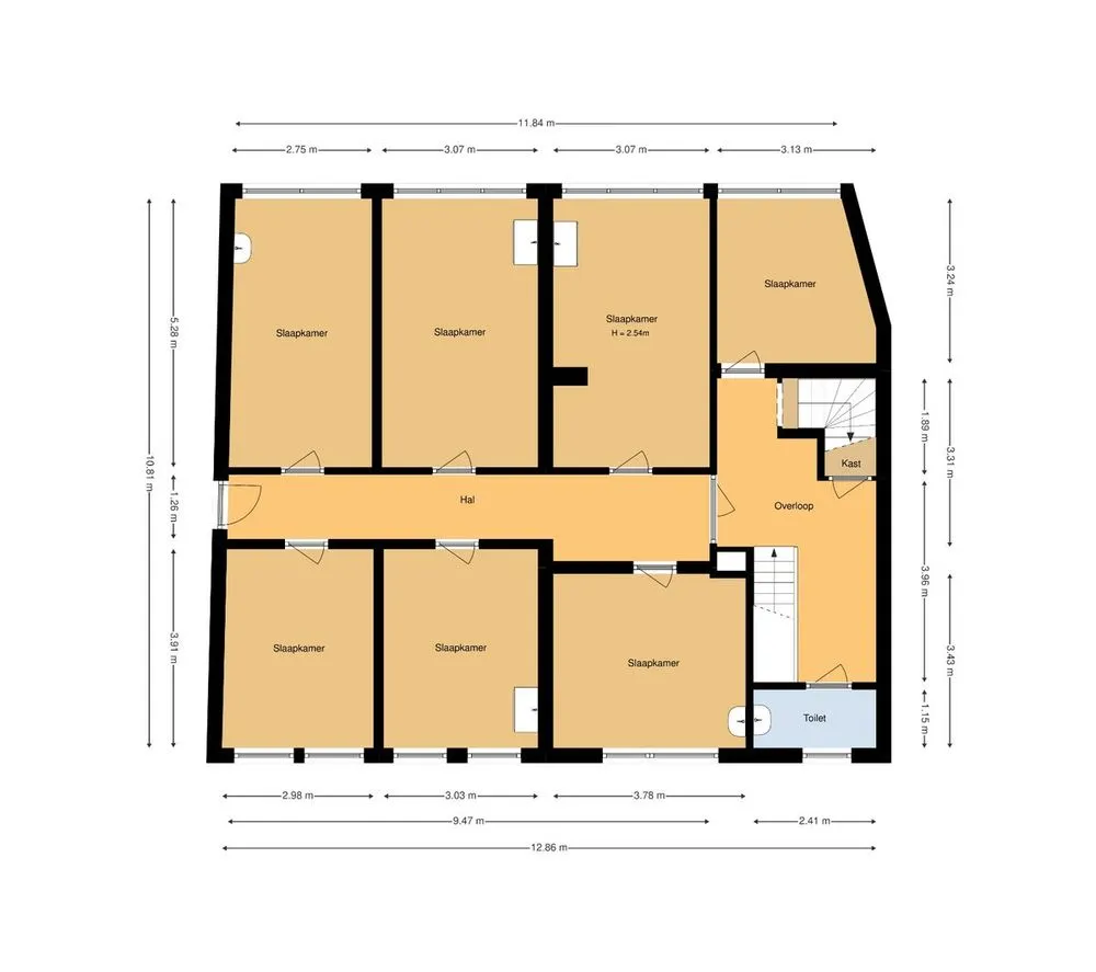 Plan - Studio with Central Location in Heerlen