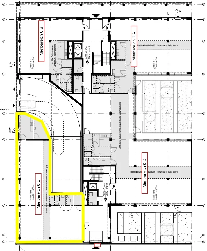 Plan - Bureau avec façade moirée à Esch-sur-Alzette