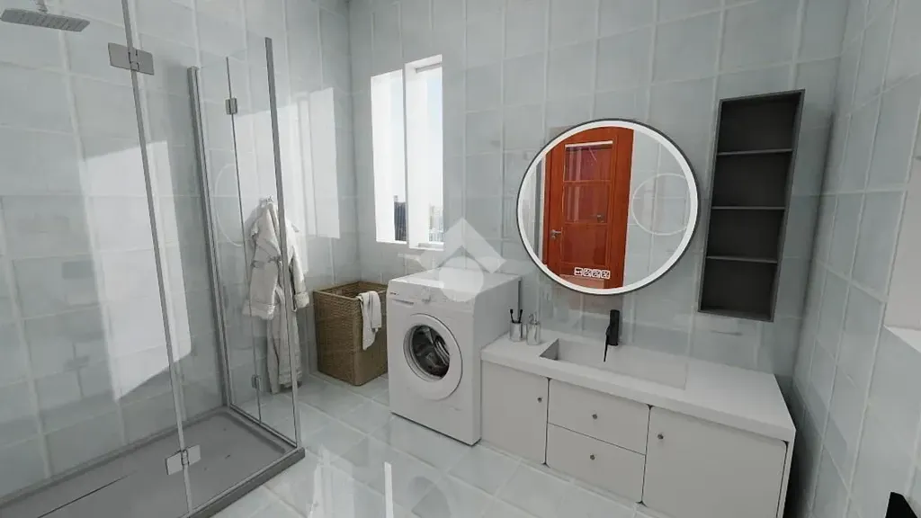 Salles de bain - Panoramic 2-Bed Flat with Balcony in Rivalta Di Torino