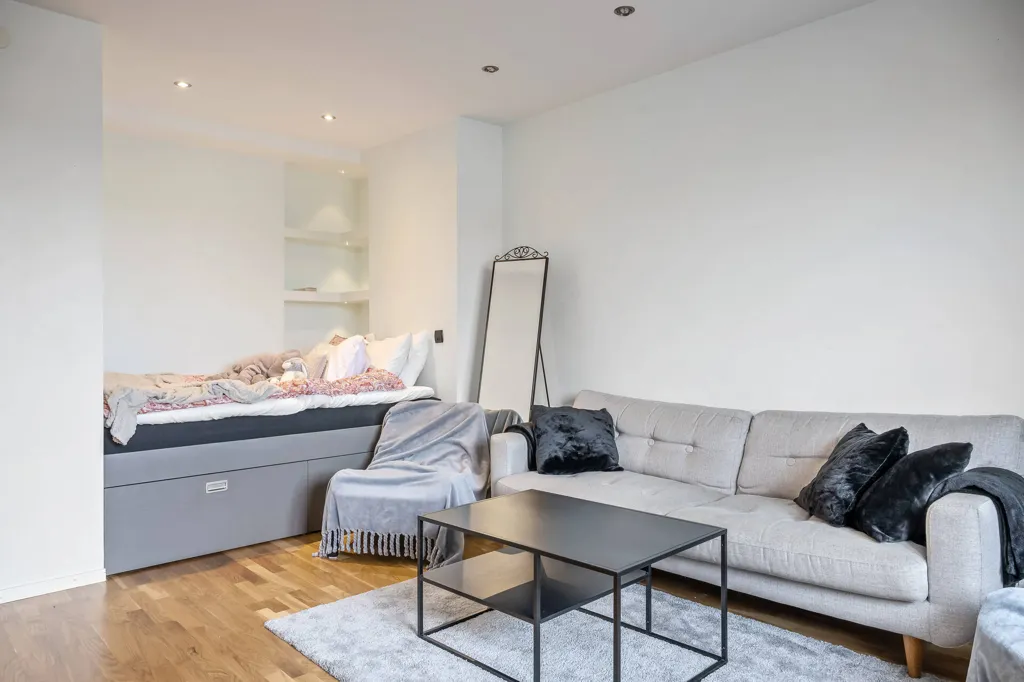Séjour - Modern Flat with Balcony in Norrköping