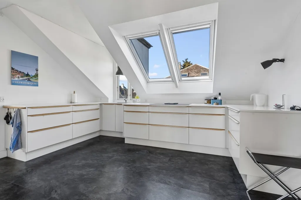 Cuisine - Bright Apartment with Balcony in Frederiksberg