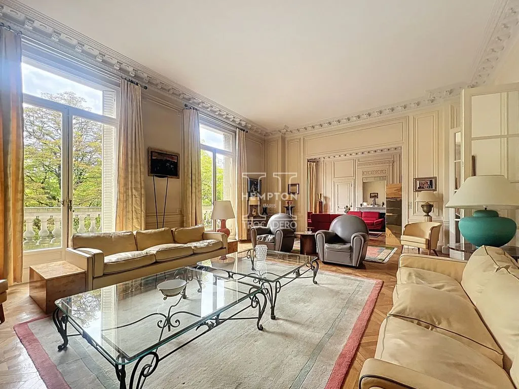 Séjour - Appartement Luxueux de 10 Pièces à La Muette, Paris