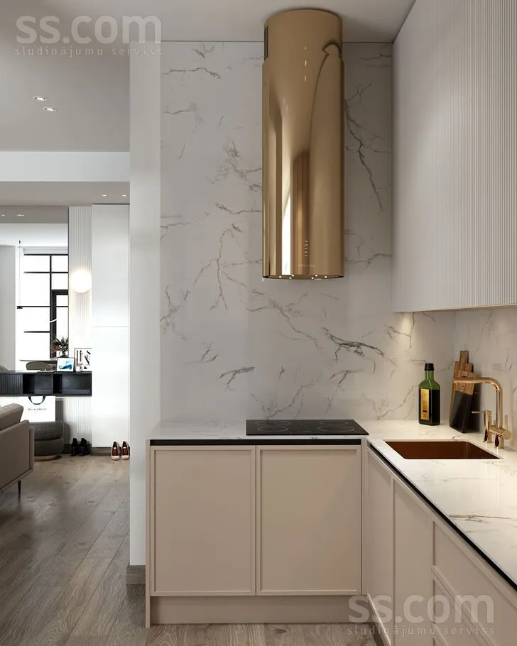 Cuisine - Two-Bedroom Apartment with Park View in Dzintari