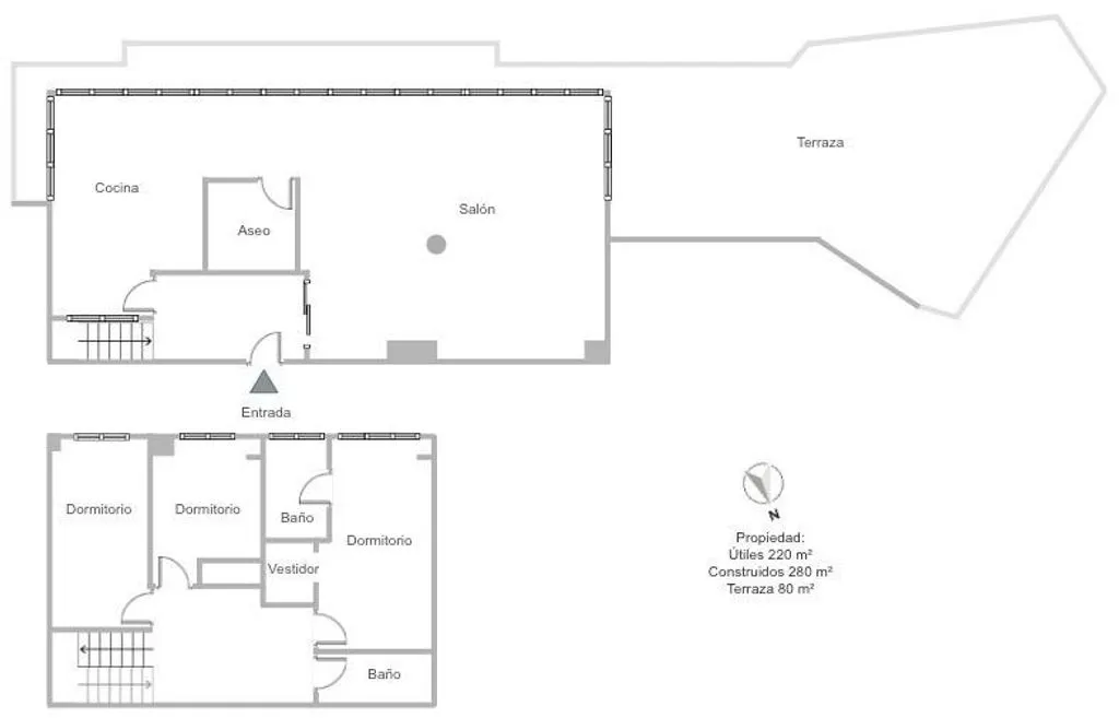 Plan - Luxury Penthouse with Pool in Valencia