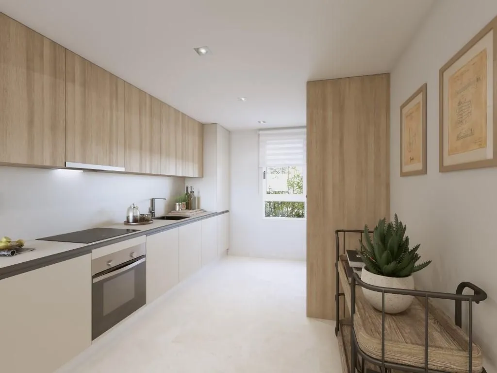 Cuisine - East-Facing Apartment with Pool in Mijas