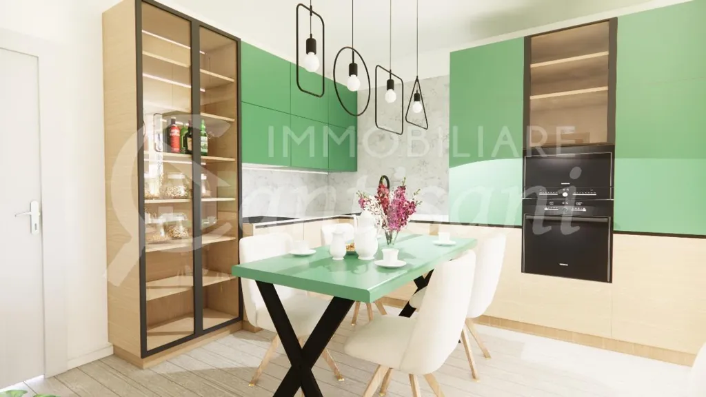 Cuisine - Newly Built Apartment with Terraces in Florence