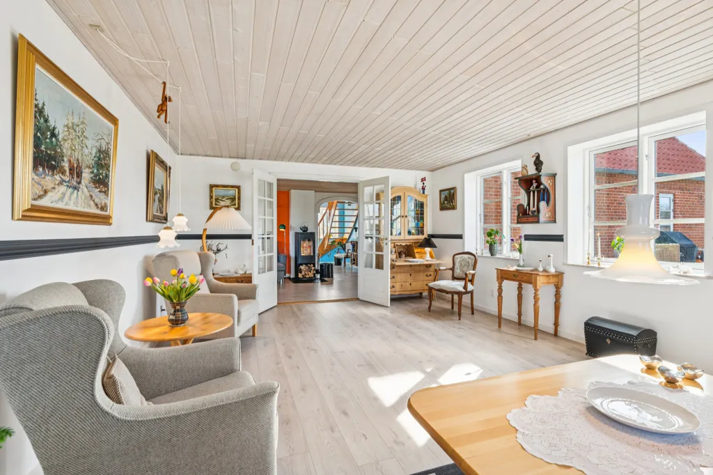 Séjour - Modernised Villa with Forest View in West Jutland