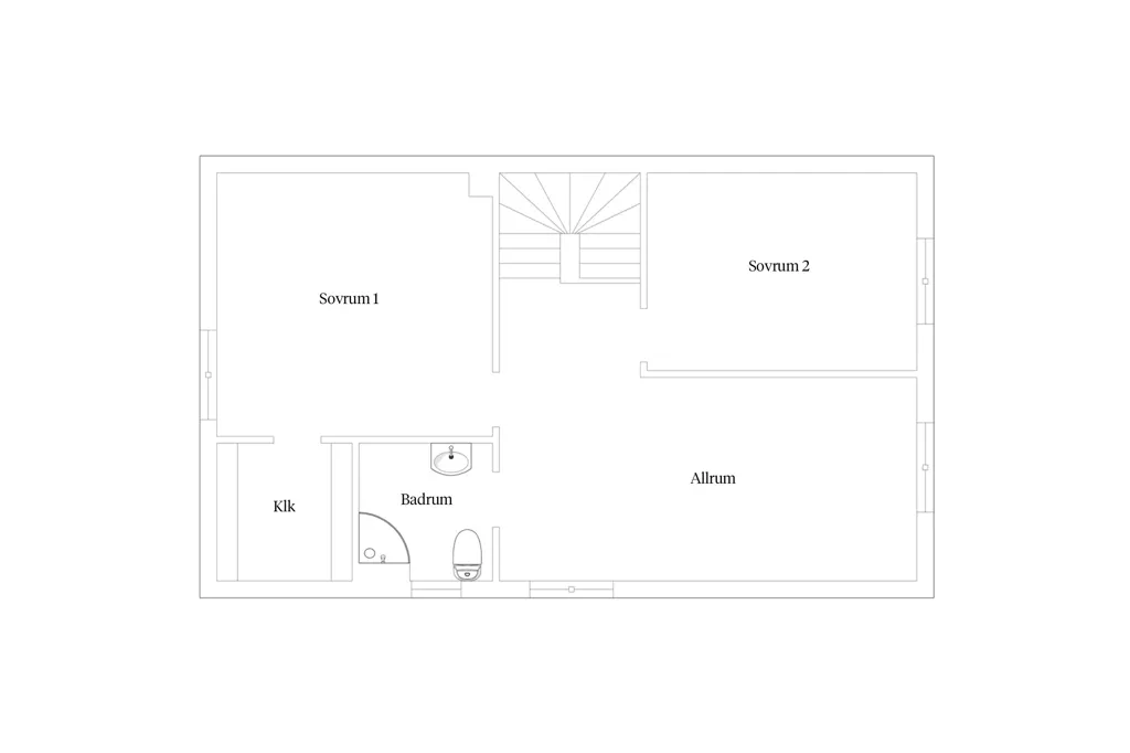 Plan - Modernised Chain House with Terrace in Bruntebacken