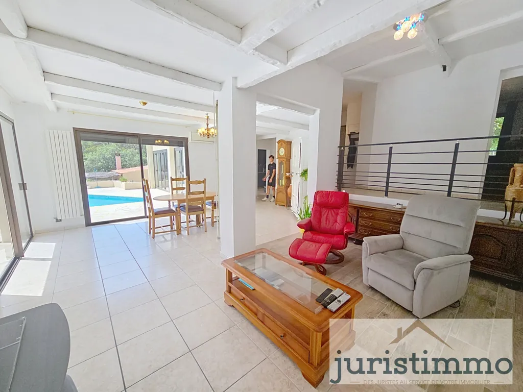Living Room - Two-Home Property with Panoramic Pool in Uchaux