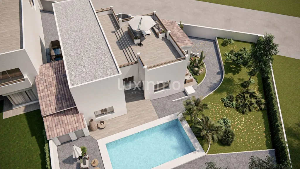 Õhuvaade - Detached House with Redevelopment Potential in L'Albir