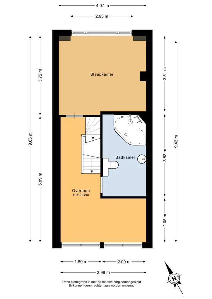 Plan - Maison 4 pièces à Utrecht