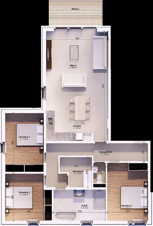 Plan - Immeuble Neuf Éco-Performant à Marloie