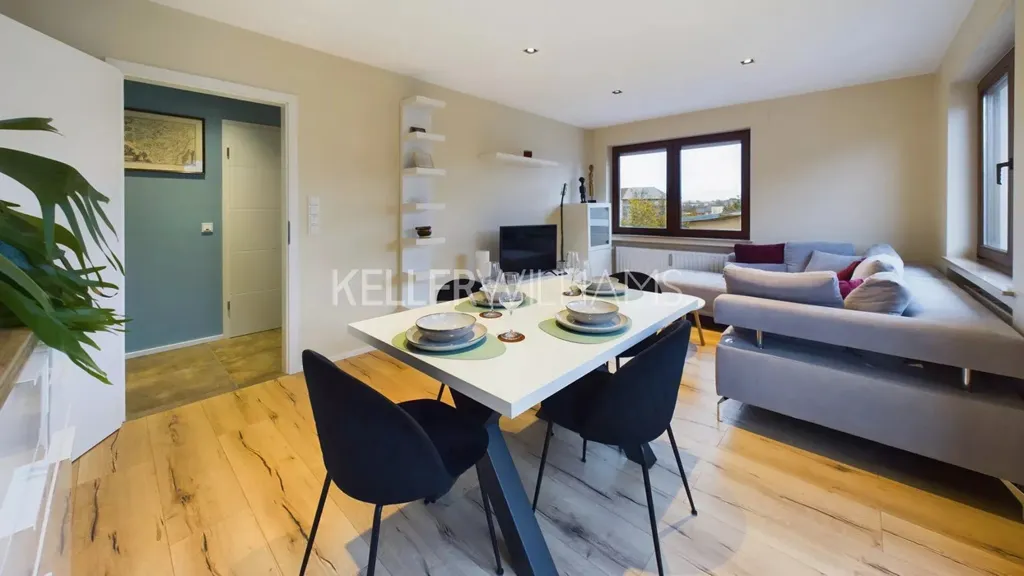 Salle à manger - Appartement meublé avec 2 balcons à Rollingen - Mersch