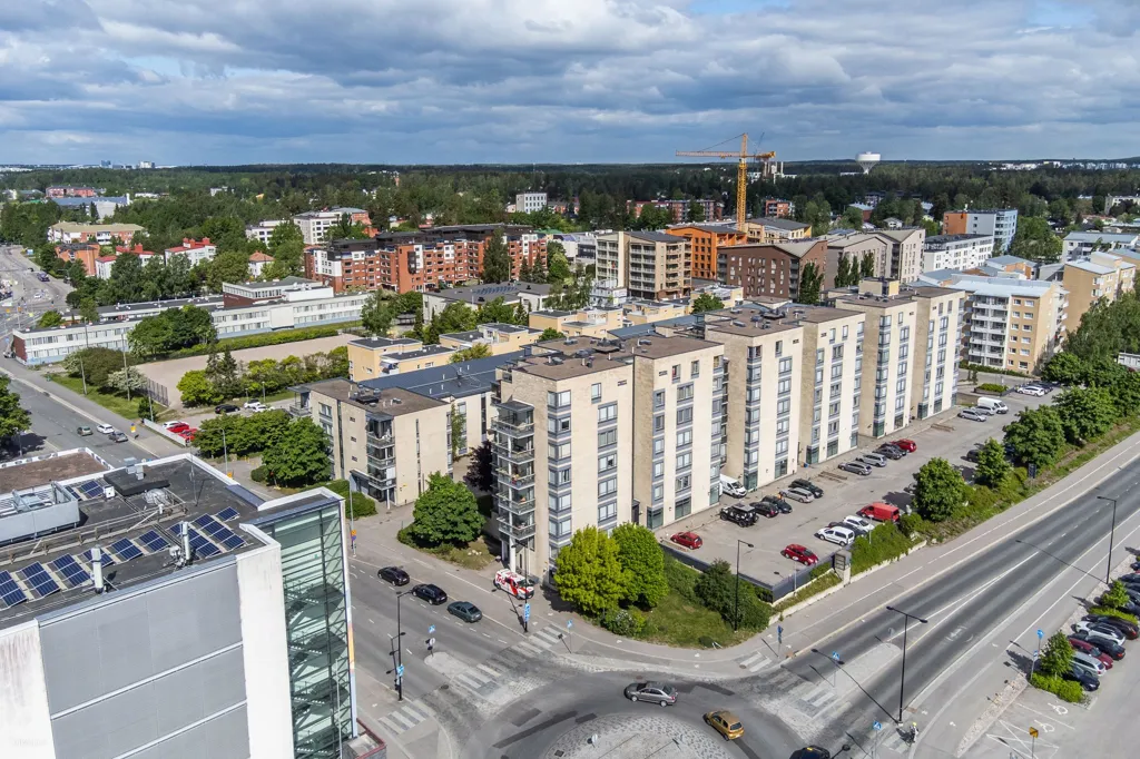 Õhuvaade - Renovated Flat with Sauna in Tikkurila