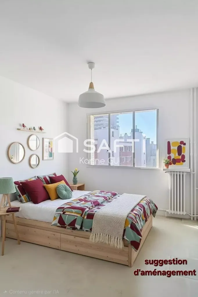 Chambres - Appartement Lumineux sans Vis-à-Vis au 13e Arrondissement de Paris