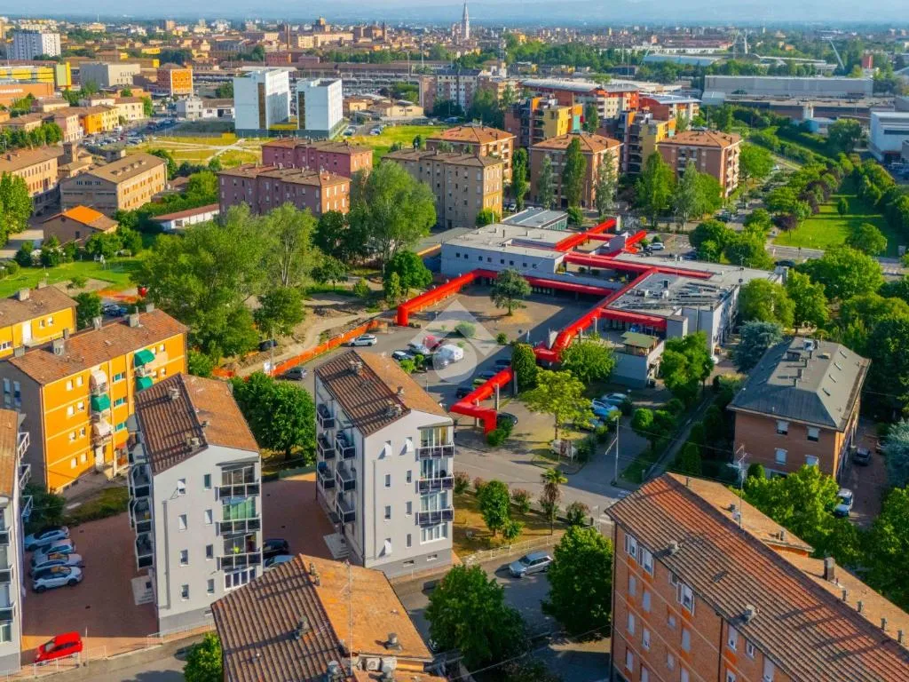 Vue aérienne - Modernised 3-Room Apartment in Sacca, Modena