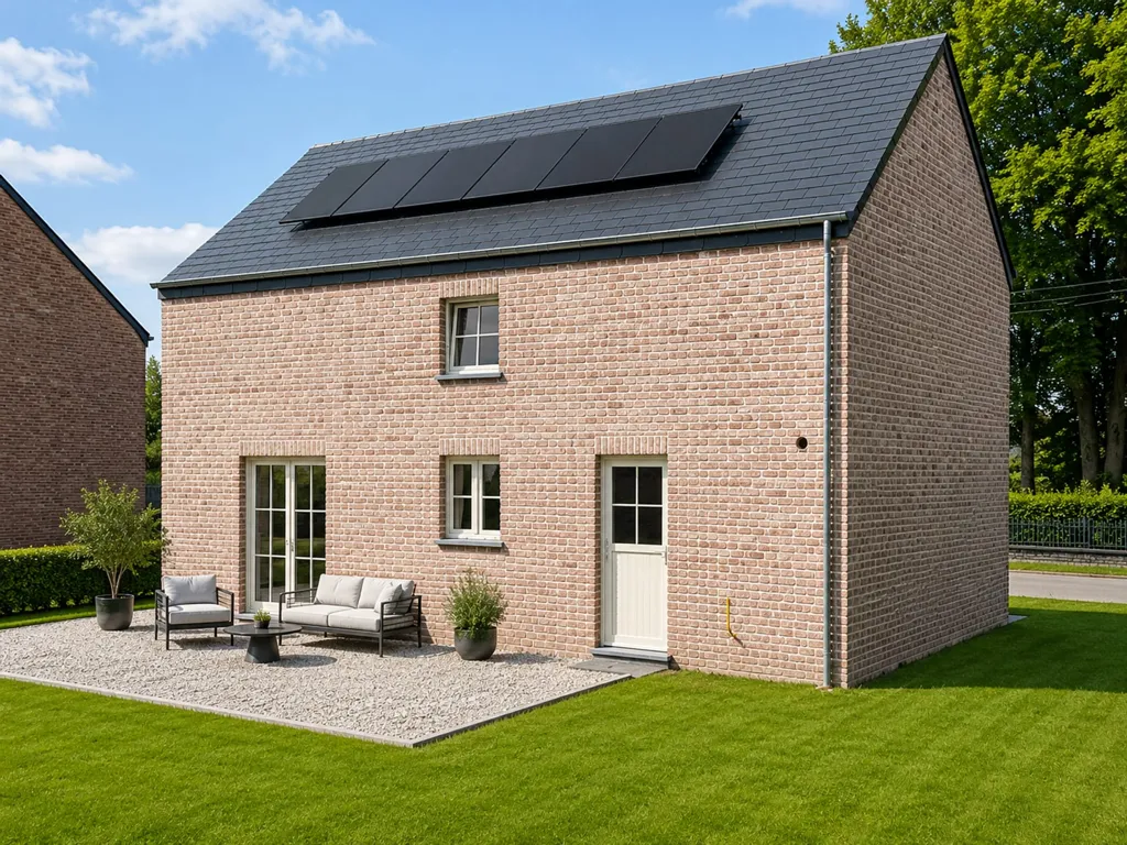 Extérieur - Maison neuve avec terrasse à Patignies