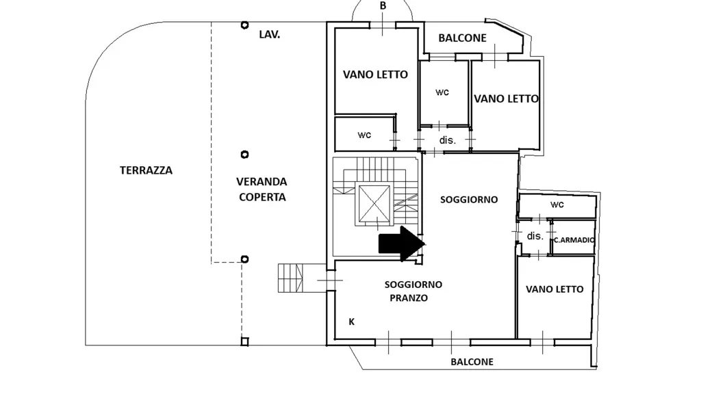 Plan - Penthouse with Private Terrace in Monopoli