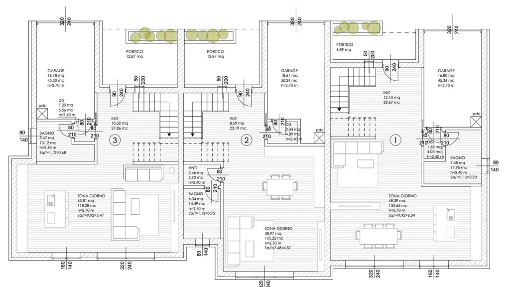 Plaan - New Build Triplex with Private Garden in Brugine