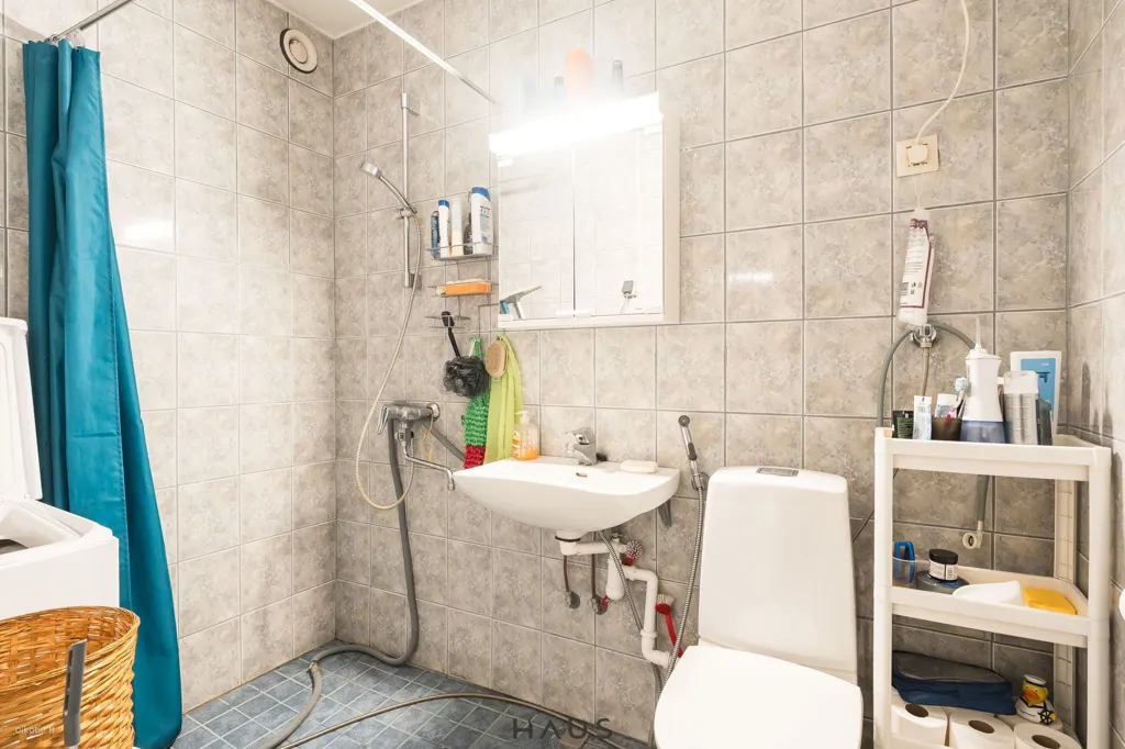 Salles de bain - One-Bedroom Flat with Glazed Balcony in Kaarina