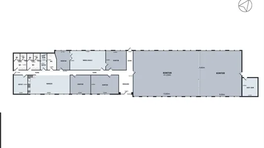 Planimetria - Office Space with Central Location in Taastrup