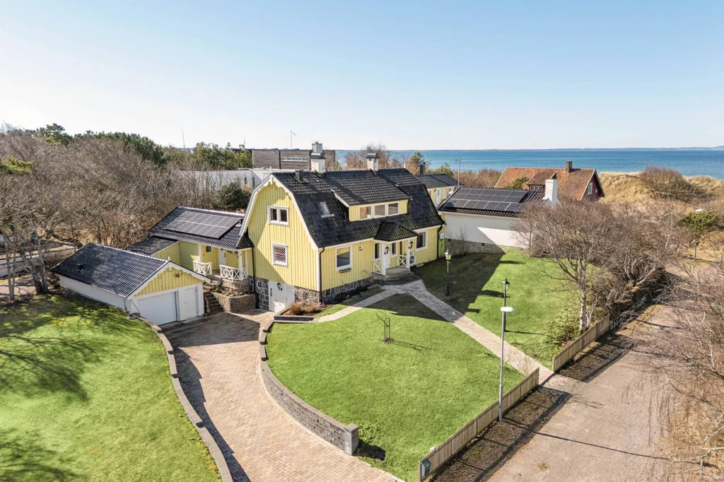 Vue aérienne - Seafront Villa with Guesthouse in Ängelholm