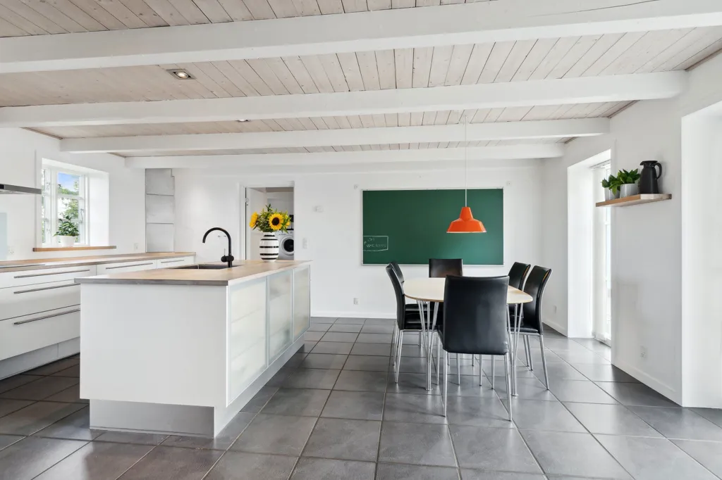 Kitchen - 1937 Villa with Garden in Brovst