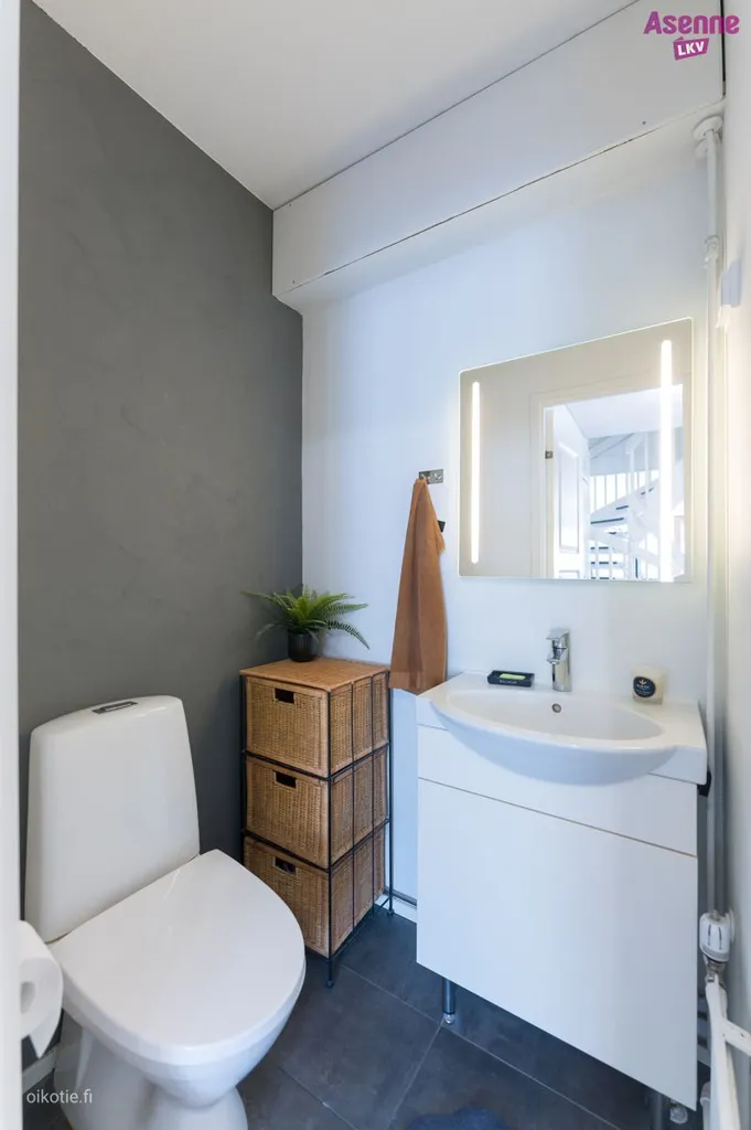 Salles de bain - Modernised Apartment with Sauna in Emola, Mikkeli
