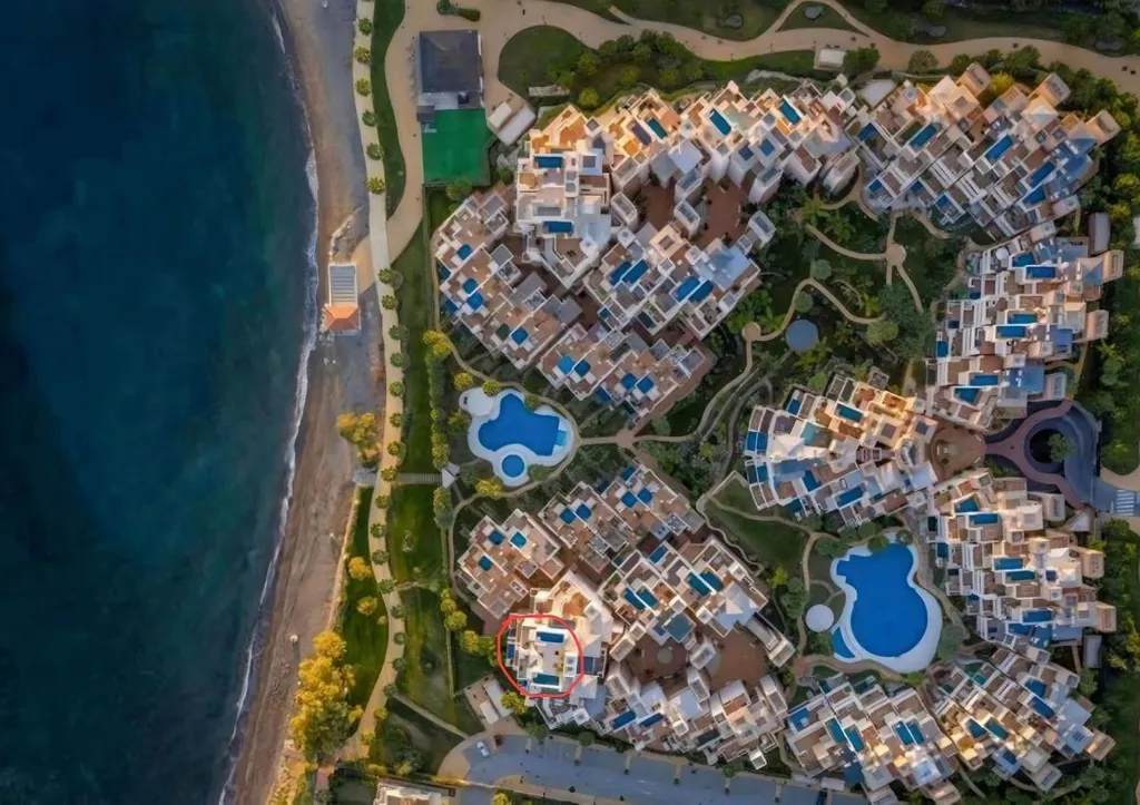 Vue aérienne - Duplex Penthouse with 360 Views in Estepona