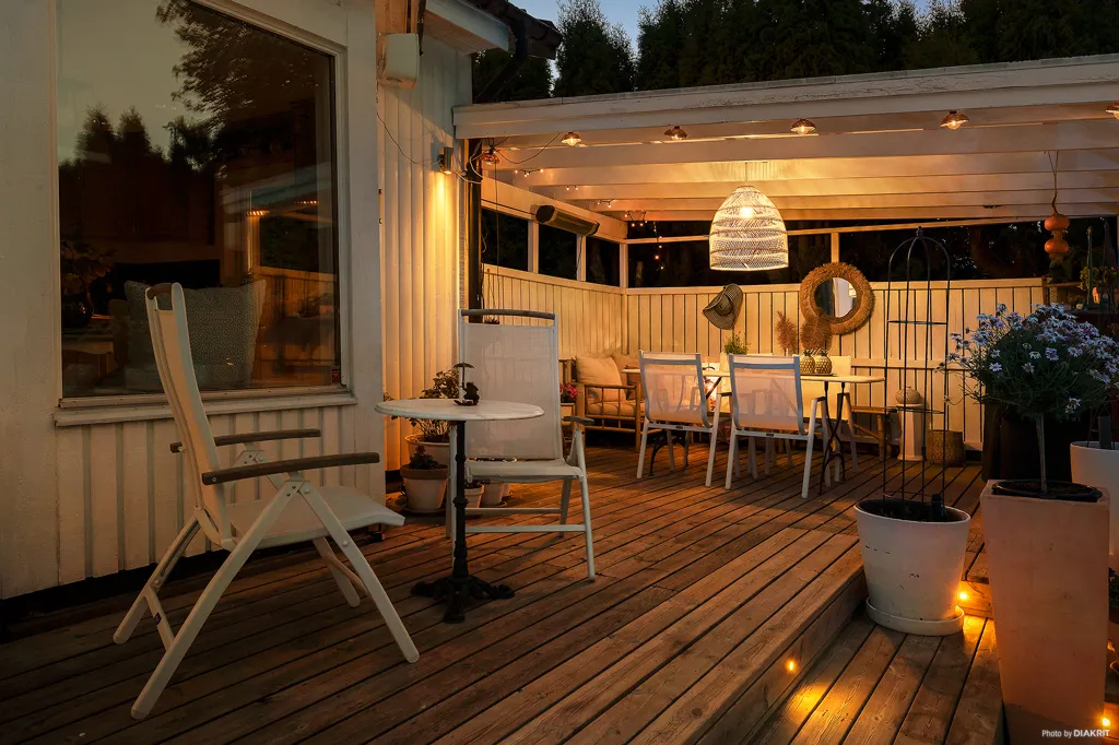 Terrasse - Villa with Pool in Stenhamra