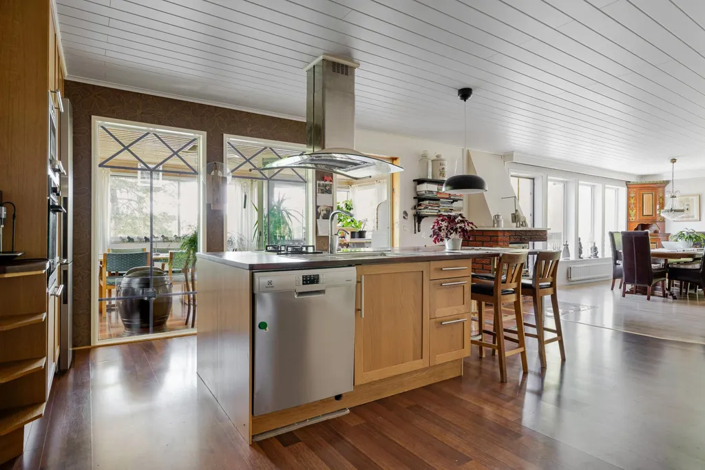 Köök - Suterräng Villa with Private Beach in Sandstrand