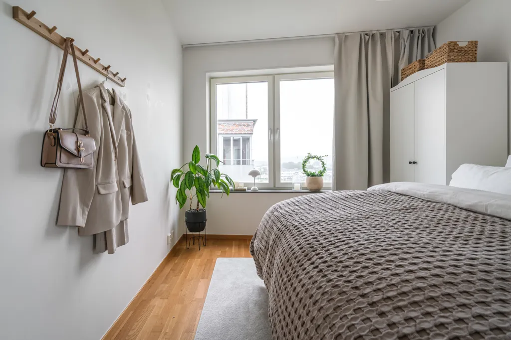 Camere da letto - Modern Flat with Corner View in Kvillebäcken