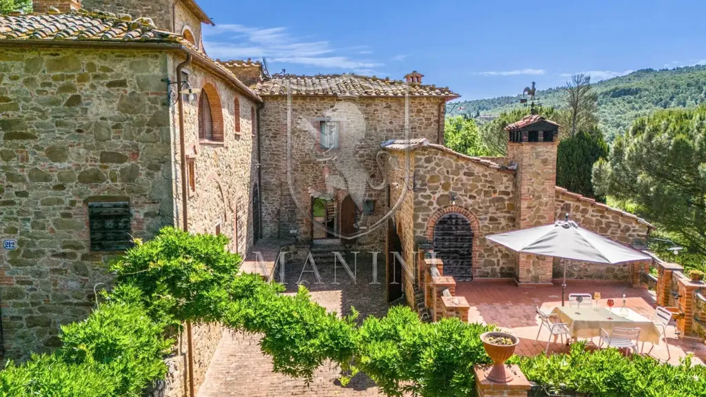 Vue aérienne - Historic Castle with Garden in Sinalunga
