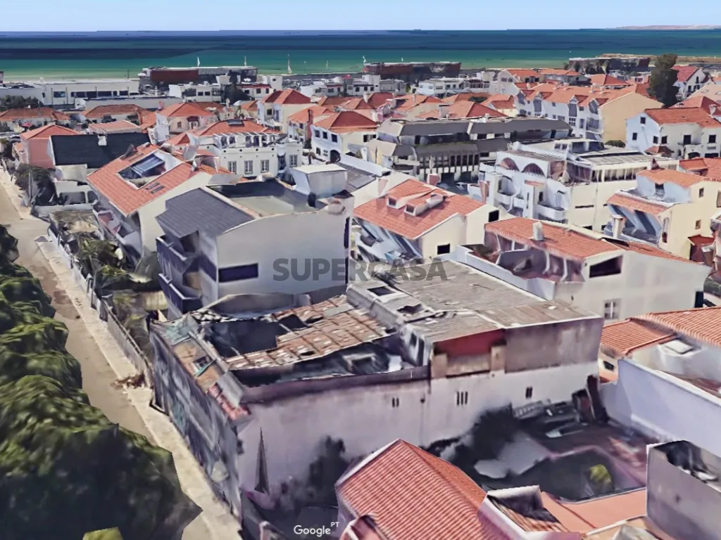 Aerial - Historic Triplex with Pool in Costa da Caparica