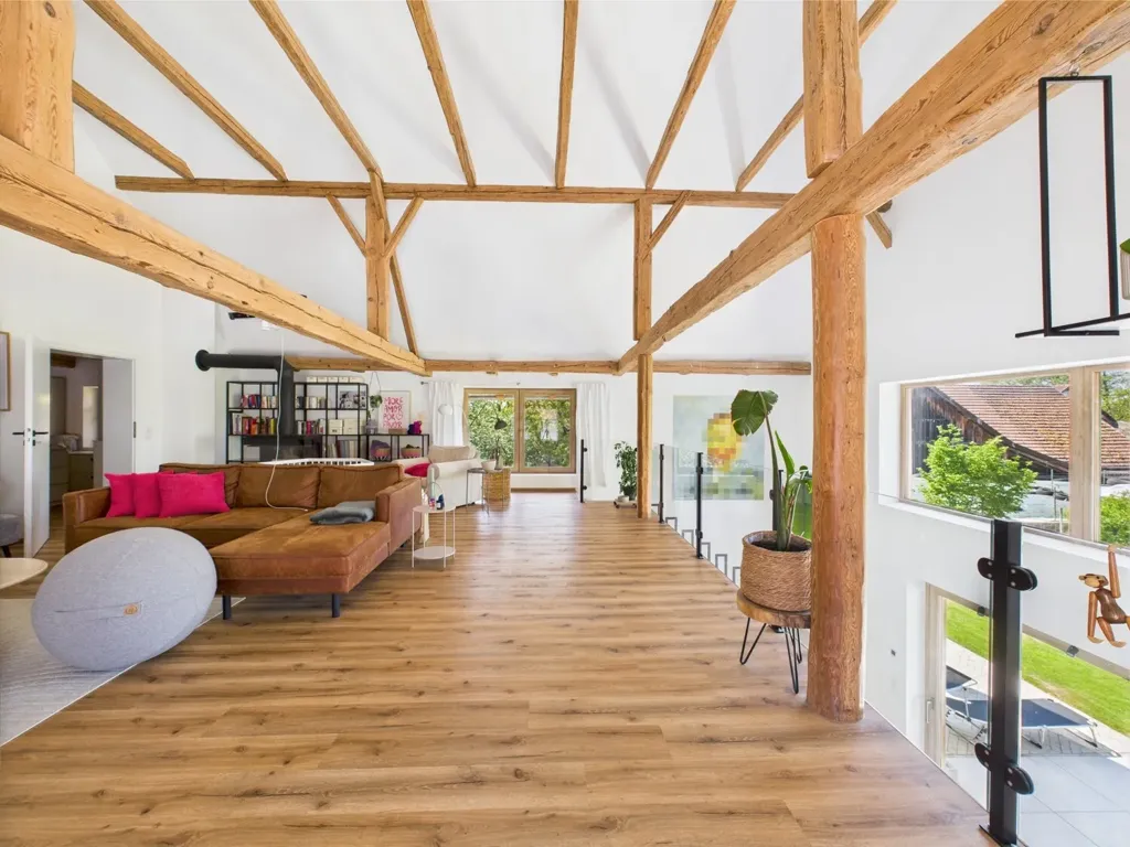 Living Room - 3-bedroom house in Frontenhausen