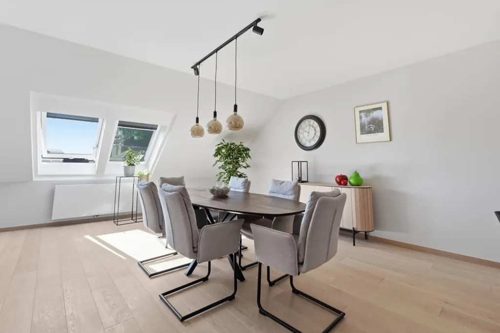Söögituba - Bright Flat with Garden Access in Sint-Truiden