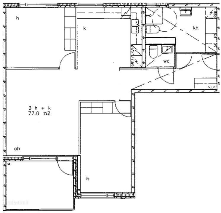 3-room apartment in FI