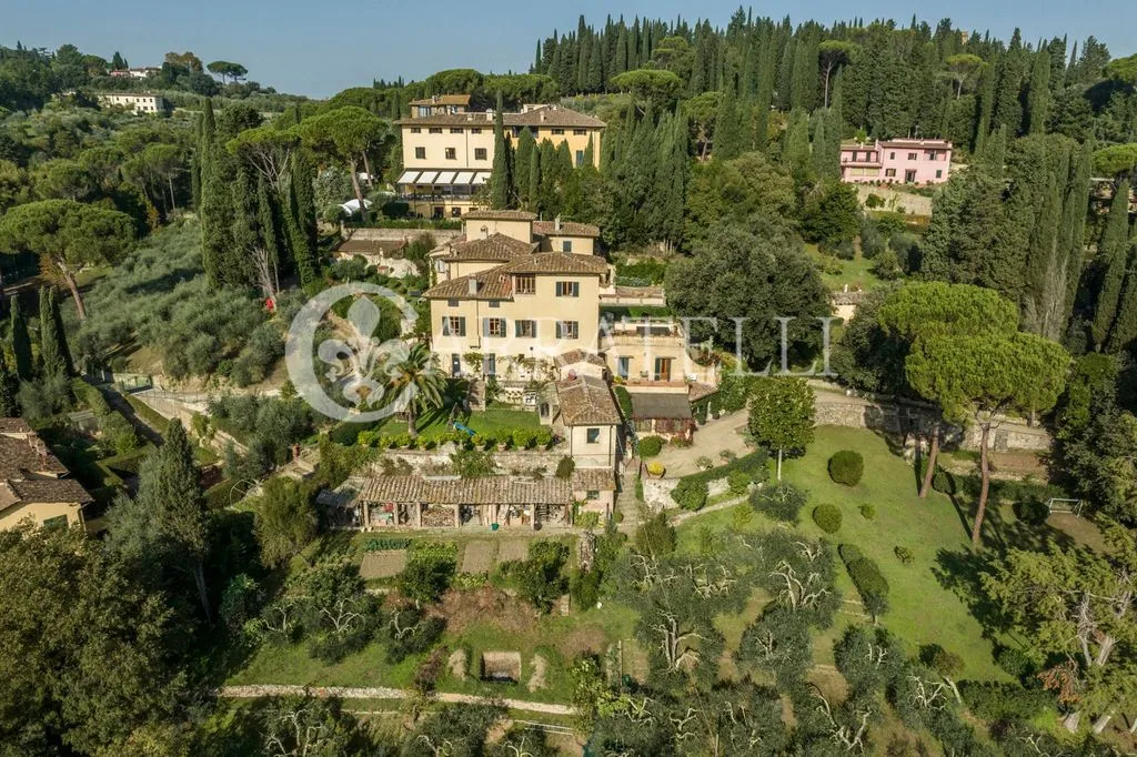 Vue aérienne - Historic Villa with Private Park in Florence