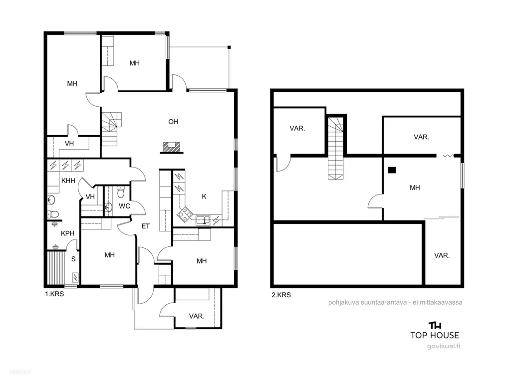 Planimetria - Spacious Apartment with Garden in Tikkurila, Vantaa