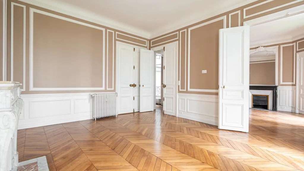 Séjour - Appartement de 5 Pièces avec Cour Arborée à Paris 75017