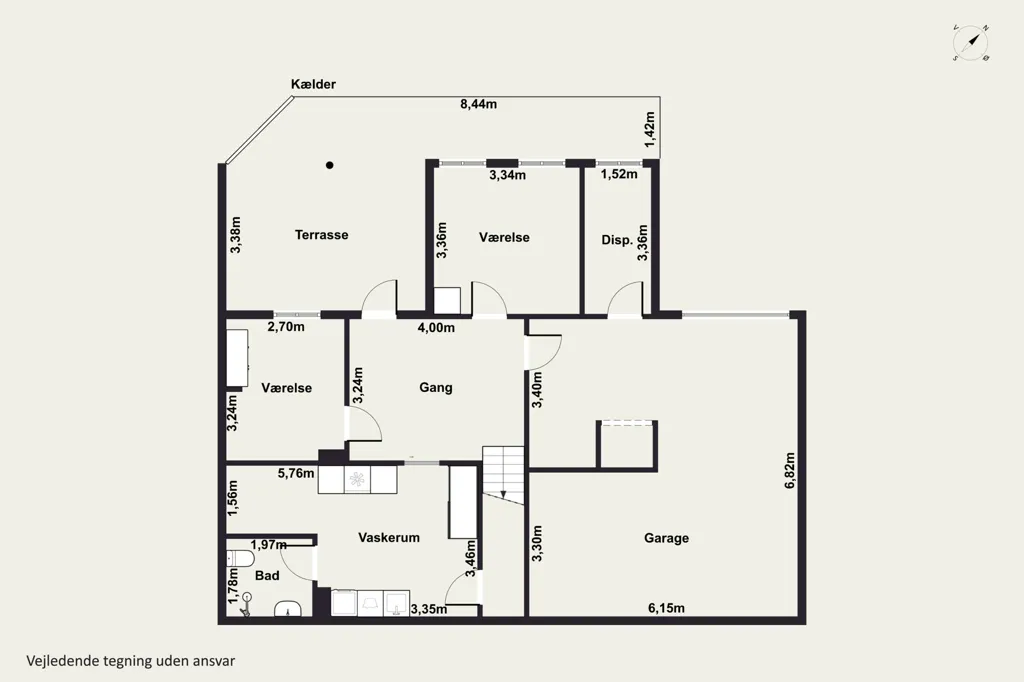 Plan - Detached Villa with Garden in Fårevejle
