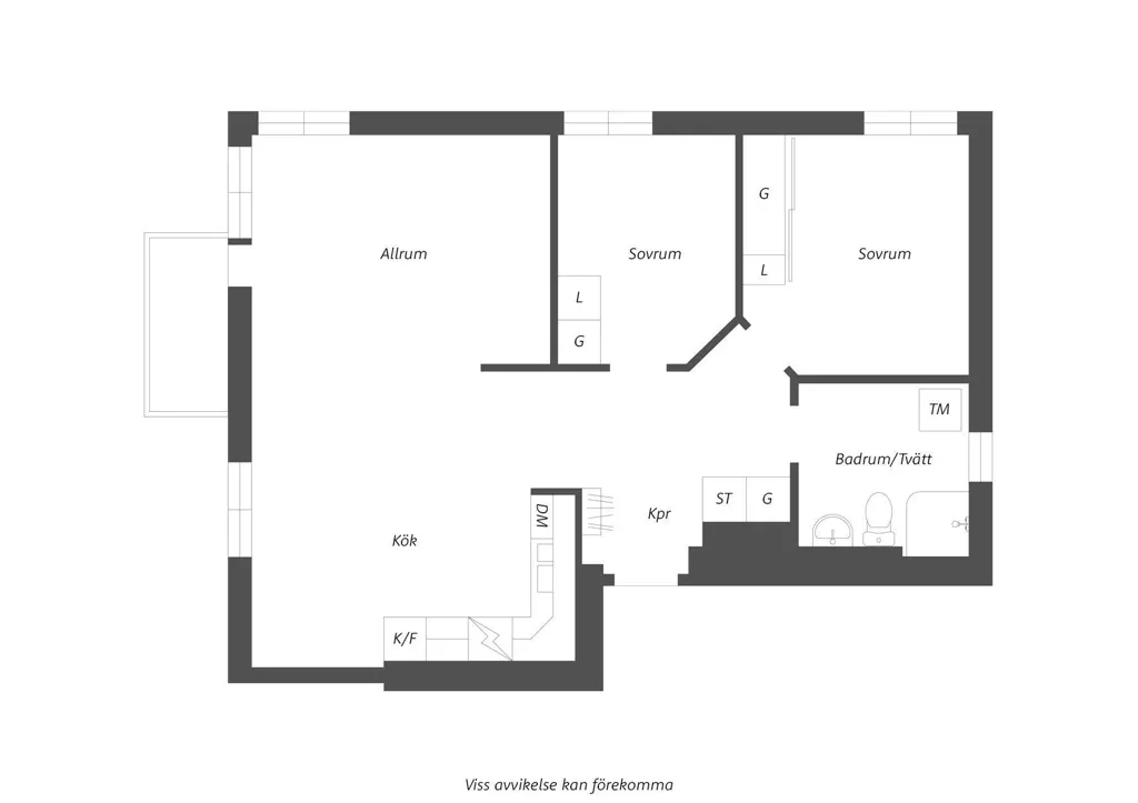 Plaan - Renovated Three-Bedroom with Balcony in Bergdalen