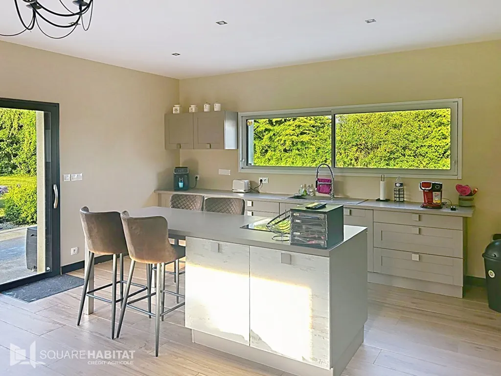 Cuisine - Maison Contemporaine avec Jardin à Plélo